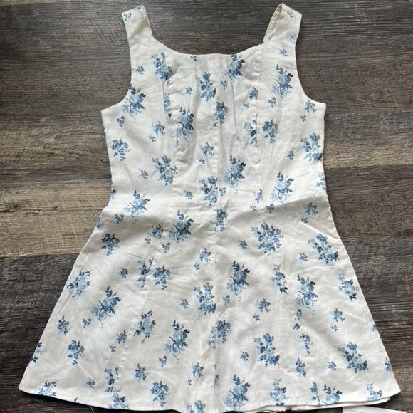 NWT Reformation Amorette Linen Dress in Delicacy Print 6 - Picture 5 of 7